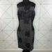 Anthropologie Dresses | Anthropologie Maeve Lace Flocked Sheath Dress Size Large | Color: Black/Gray | Size: L