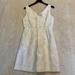 J. Crew Dresses | J. Crew White Jacquard Pleated Cotton Dress | Color: White | Size: 8