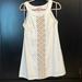 Lilly Pulitzer Dresses | Euc White Lilly Pulitzer Shift Dress With Gold Accents. | Color: Gold/White | Size: 12