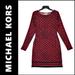Michael Kors Dresses | Michael Kors Dress Size Medium Women Long Sleeve Sheath | Color: Red | Size: M