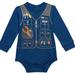 Carhartt One Pieces | Blue Carhartt Fishing Tackle Onsie | Color: Blue/Yellow | Size: 12-18mb