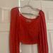 Urban Outfitters Tops | Cute Urban Outfitters Long Sleeve Top | Color: Red | Size: L