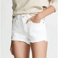 Levi's Shorts | Levi's Jean Shorts Distressed Demin Raw Hem White 24 | Color: White | Size: 24