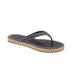Tory Burch Shoes | (6.5m) Tory Burch Ribbon Flip-Flop Color: Perfect Navy/New Ivory | Color: Blue | Size: 6.5