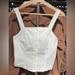 Brandy Melville Tops | Brandy Melville Button Up Tank Top | Color: White | Size: One Size “Brandy Melville”