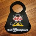 Disney Other | Disney Minnie Mouse Silicone Bib | Color: Black | Size: Osbb