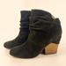 Anthropologie Shoes | Fiel Anthropologie Forest Green Suede Stanton Studded Booties 8 | Color: Brown/Green | Size: 8