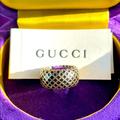 Gucci Jewelry | Gucci Diamantissima 18kt Gold Ring | Color: Black/Gold/Yellow | Size: Os