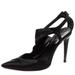 Gucci Shoes | Gucci Black Pleated Satin Pointed Toe Sandals Size 35 | Color: Black | Size: 35