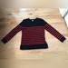 J. Crew Sweaters | Jcrew Red And Navy Striped Sweater 100 Percent Cotton | Color: Blue/Red | Size: Xs