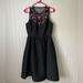 Kate Spade Dresses | Kate Spade Dress Black With Floral Accents | Color: Black | Size: 8