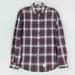 American Eagle Outfitters Shirts | American Eagle Shirt Men Small Red Gray Plaid Cotton Flannel Button Front Casual | Color: Gray/Red | Size: S