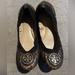 Tory Burch Shoes | Brown Reptile Tory Burch Caroline 2 Flats 7.5 | Color: Black/Brown | Size: 7.5