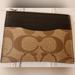 Coach Accessories | Coach Id Card Case In Signature Canvas Nwt | Color: Black/Brown | Size: Os