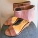 Jessica Simpson Shoes | Euc Jessica Simpson Pink Wedges Size 7.5m | Color: Pink | Size: 7.5