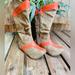 Disney Shoes | Disney Girls’ Raya Costume Boots / Size 9/10 | Color: Orange/Tan | Size: 9/10