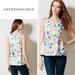 Anthropologie Tops | Anthropologie Leifsdottir Blouse Sleeveless Metallic Pink Green Floral Bird Sz 6 | Color: Pink/Silver | Size: 6