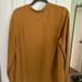 Nine West Tops | Blouse Long Sleeve Polyester | Color: Gold | Size: Xl