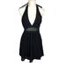 Free People Dresses | Free People Black So Sweetly Crochet Halter Short Dress 4 | Color: Black | Size: 4