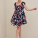 Torrid Dresses | Image 1sweetheart Mini Dress - Mesh Floral Blacksweetheart Mini Dress - Mesh Fl | Color: Black | Size: 3x