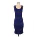 Converse Dresses | Converse One Star Striped Fitted Bodycon Midi Dress Blue And Black Size Small | Color: Black/Blue | Size: S