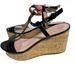 Kate Spade Shoes | Kate Spade Platform Wedge Sandals Size 10 | Color: Black | Size: 10