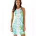 Lilly Pulitzer Dresses | Lilly Pulitzer Poolside Blue First Impression Dress | Color: Blue/White | Size: 4