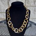 J. Crew Jewelry | J. Crew Big Chunky Golden Link Necklace Vintage | Color: Gold | Size: Os