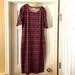 Lularoe Dresses | 2 For $15 Lularoe Julia Dress. Size Xl | Color: Blue/Red | Size: Xl