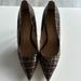 Ralph Lauren Shoes | New Ralph Lauren Lanette Brown Croc W Gold Accent High Heel Shoe. 9. | Color: Brown/Gold | Size: 9