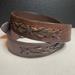 American Eagle Outfitters Accessories | American Eagle Outfitters Leather Braided Belt | Color: Brown | Size: Os