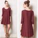 Anthropologie Dresses | Anthropologie Burgundy Knit Dress Xs | Color: Red | Size: Xs