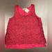 Anthropologie Tops | Anthropologie Women’s Size Medium M Wine Floral Lace Tank Nwt | Color: Red | Size: M