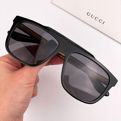 Gucci Accessories | Gucci Gg1039s 001 Black Gray Aviator Men Sunglasses | Color: Black/Yellow | Size: Os
