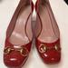 Gucci Shoes | Gucci Red Patent Leather Kitten Heels | Color: Red | Size: 38.5eu