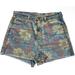 American Eagle Outfitters Shorts | Flowery Denim Shorts | Color: Blue/Yellow | Size: 10