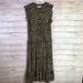 Michael Kors Dresses | Michael Michael Kors Animal Print Dress Large | Color: Black/Brown | Size: L