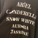 Disney Shirts | Disney Shirt! Celebrate All Your Favorite Princesses! | Color: Black/White | Size: Xxl