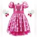 Disney Costumes | Euc Disney Minnie Mouse Costume | Color: Pink/White | Size: 2t