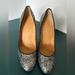J. Crew Shoes | J Crew Sparkly Glitter Pumps Size 6.5 | Color: Silver | Size: 6.5