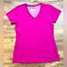 Nike Tops | Ladies Size Medium. Nike Short Sleeve Athletic V-Neck Shirt. Pink. Euc | Color: Pink | Size: M