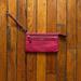 Coach Bags | Coach Leather Women's Blush Red Burgundy Maroon Mini Clutch Wristlet Wallet | Color: Pink/Purple | Size: Os