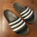 Adidas Shoes | Adidas Unisex-Adult Adilette Aqua Slides Sandal | Color: Black/White | Size: 8