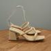 Free People Shoes | Free People Womens Parker Double Strap Heeled Sandals Size 40 / 10 Tan Leather | Color: Brown/Tan | Size: 10