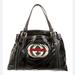Gucci Bags | Gucci Black Gg Britt Boston Handbag Shoulder Tote Bag Crystal Web Stripe & Bag | Color: Black | Size: Os