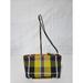 Burberry Bags | Burberry Tartan Fabric And Leather Clutch/Pouch | Color: Black/Yellow | Size: Os