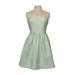 Lilly Pulitzer Dresses | Lilly Pulitzer Women’s 4 Strapless Dress Green Seersucker Cotton Lined Boning | Color: Green/White | Size: 4
