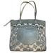 Coach Bags | Coach Large Signature Print Tote Bag | Color: Gray/Silver | Size: Os