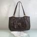 Coach Bags | Coach Campbell Belle Carryall Chocolate Leather Triple Entry Topzip Shoulder Bag | Color: Brown/Gold | Size: Os