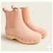 J. Crew Shoes | J. Crew Women's Leather Tan Faux Fur Lined Chelsea Clog Studded Boot Size 8 | Color: Cream/Tan | Size: 8